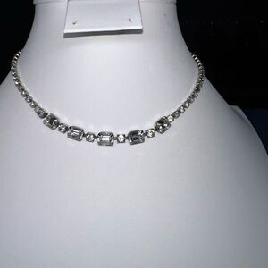 Vintage Rhinestone Tennis Necklace *SEE PHOTOS AND‎ READ DESCRIPTION *